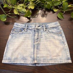 American Eagle Outfitters Light Blue Denim Mini Skirt